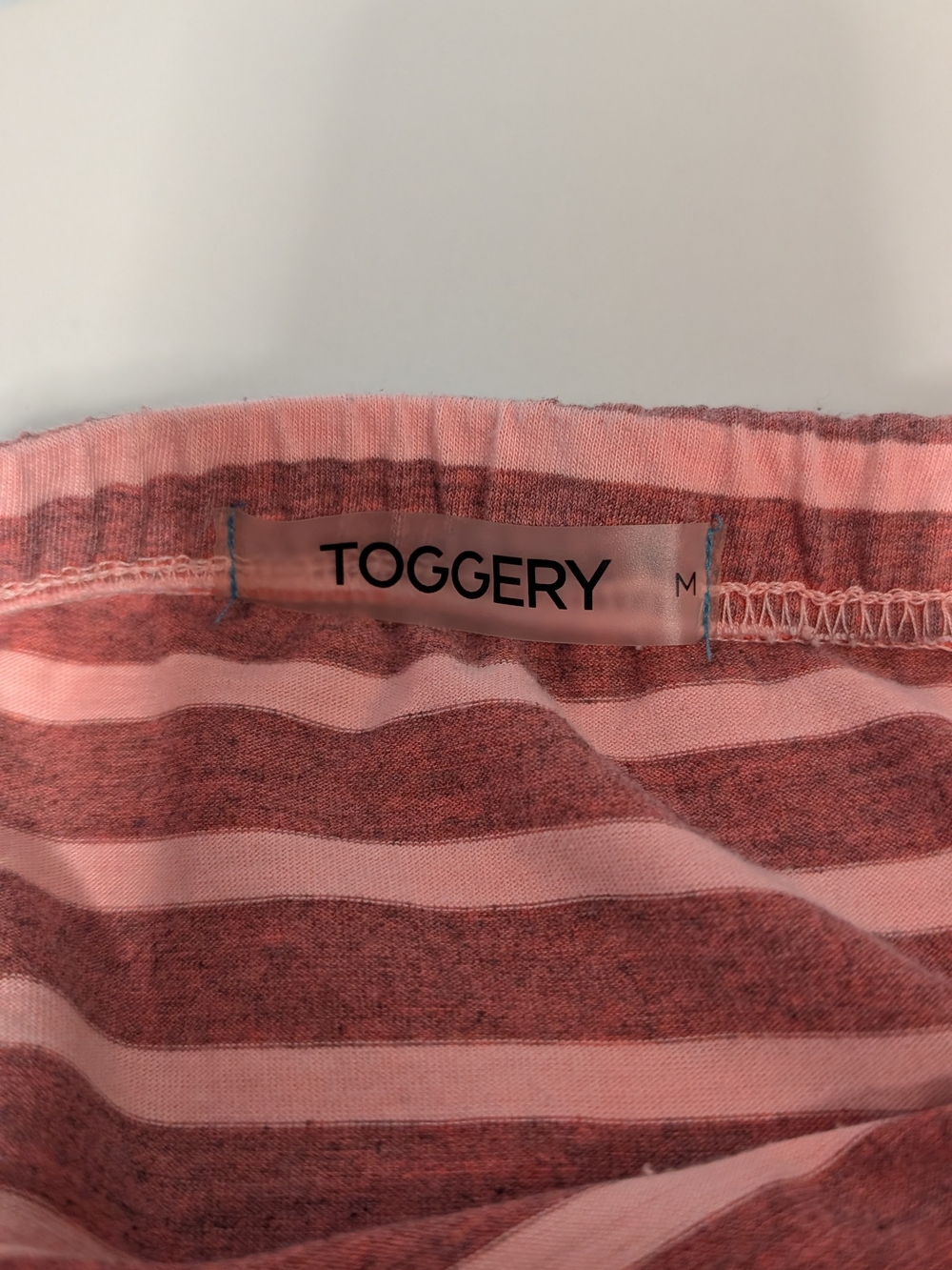 Striped Dusty Rose High-Low Maxi Skirt - Picture 5 of 7